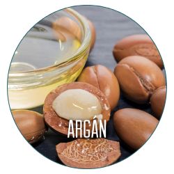 Ingredientes y activos botánicos como el aceite de argán.