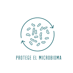 Productos que favorecen el desarrollo de la microflora cutánea protegiéndola frente a los agentes patógenos perjudiciales