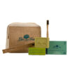 Kit del viajero con sólidos y cepillo de dientes