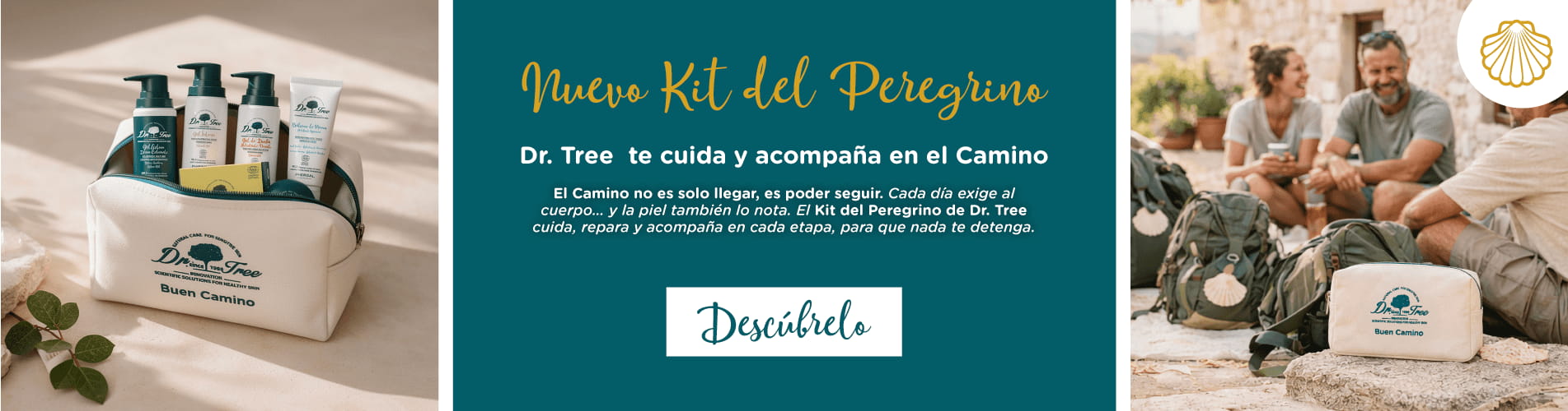 Banner del nuevo kit del peregrino para el camino de santiago